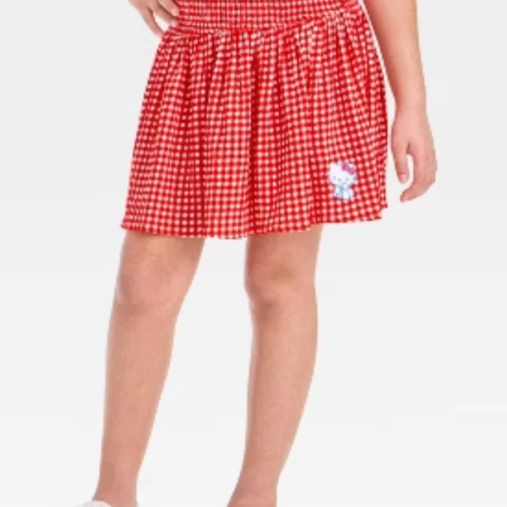 Hello Kitty Red Checkered Skirt